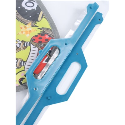 Ледянка мягкая Sova, треугольная, d=41 см, толщина 1.2 см, цвет лимонный, рисунок МИКС