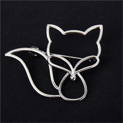 Брошь Лиса / 2965-1 /уп 12/