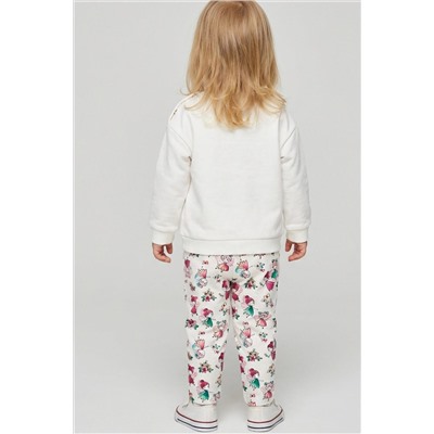 Брюки детские трикотажные для девочек, 2 пары в комплекте PLAYTODAY, 1240072