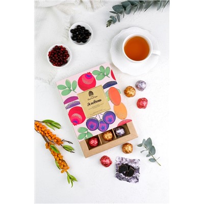 Ягодень Ассорти / брусника, облепиха, черноплодная рябина / коробка / 200 г / ТМ Сибирский кедр