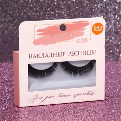 Ресницы накладные «Двойной объём», 11 мм, без клея, чёрные