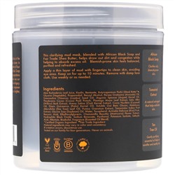 SheaMoisture, очищающая грязевая маска, африканское черное мыло, 170 г (6 унций)