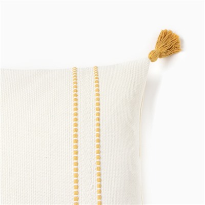 Наволочка декоративная Этель сканди 45×45 см, цвет жёлтый, хлопок