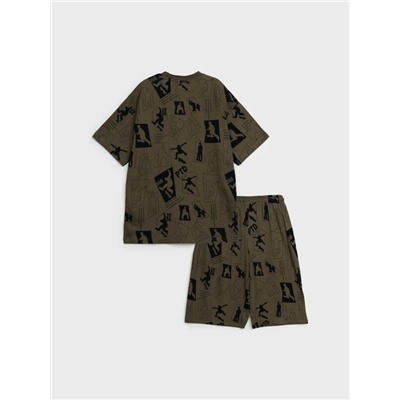 Комплект трикотажный для мальчиков: фуфайка (футболка), шорты