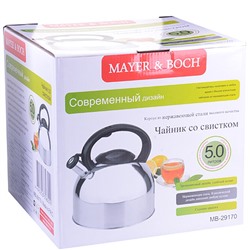 29170 Чайник 5л со свистком нерж MB (х12)
