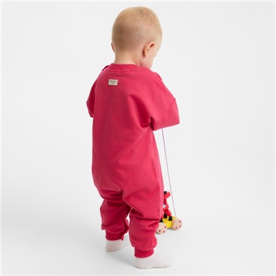 Комбинезон детский MINAKU, рост 56-62 см, малиновый