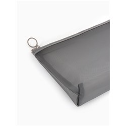 Косметичка Classic, сетка, на молнии, серая