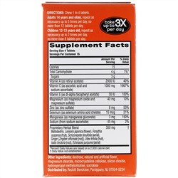 AirBorne, взрыв витамина C, с цитрусовым вкусом, 64 жевательных таблетки