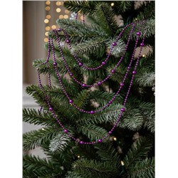 Бусы на ёлку «Шарики», длина 2.7 м, фиолетовые