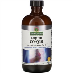 Nature's Answer, Жидкий Co-Q10 с витаминами C и E, со вкусом мандарина, 240 мл (8 жидких унций)