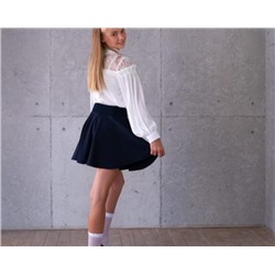 Блузка для девочки кружевная SP001 (Кремовый)