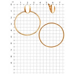 Серьги-трансформеры из золочёного серебра (3 в 1) 925 пробы 20-059-35з