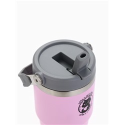 Термостакан с ручкой Coffee, 600 мл, розовый