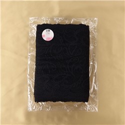 Кружевная эластичная ткань, 240 мм, 23±1 м, чёрная