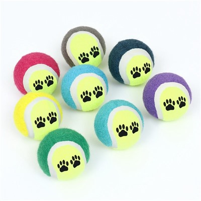 Мячик войлочный «Лапки», 6.5 см, цвет МИКС