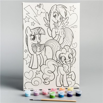 Картина по номерам для детей My Little Pony, 20×30 см