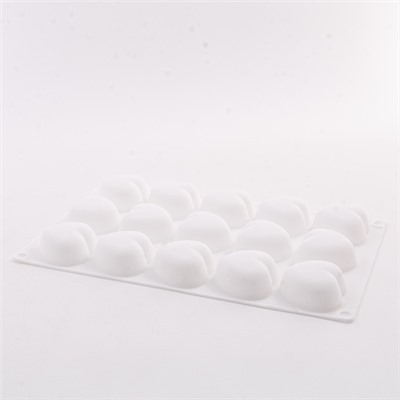 80327-287G Форма Сердце для выпечки кексов, пирожных, конфет, муссов силикон (х120)