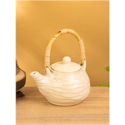 Чайник заварочный«Камень 2», 16×12×16 см, керамика, бежевый в крошку