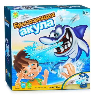 Веселая игра "Брызгающая акула" в коробке