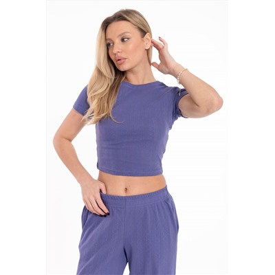 Футболка облегающая из рибаны М325433с