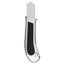 Нож канцелярский 18 мм, металлический, автофиксатор, Zinc-alloy, TOP