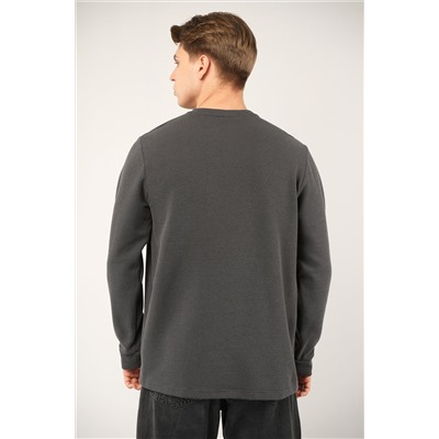 Мужской лонгслив на пуговицах Happyfox