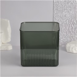 Подставка для хранения «GREEN», 11.5×9×12 см, полупрозрачная, зелёная