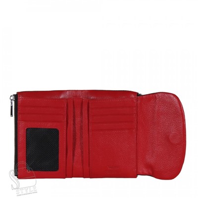 Женский кошелек 7007-15 black red Velina Fabbiano