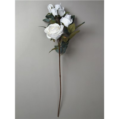 Цветок искусственный Роза 66 см белая / RW-314 /уп 24/144/