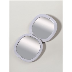 Зеркало складное «Флаконы», 7.5×7.5 см, с увеличением х2, нежно-розовое