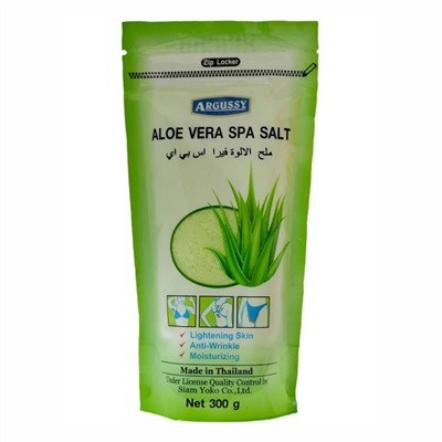 Siam Yoko Солевой скраб для тела c экстрактом алоэ вера / Argussy Aloe vera Spa Salt, 300 г 22313