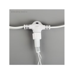 Гирлянда «Занавес» 2×9 м, IP44, УМС, белая нить, 1800 LED, свечение мульти, 220 В