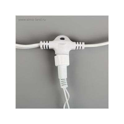 Гирлянда «Занавес» 2×9 м, IP44, УМС, белая нить, 1800 LED, свечение мульти, 220 В