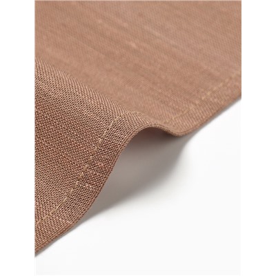 Набор салфеток с декоративными кольцами «Этель» Sand, 40×40 см - 4 шт., 100% лён