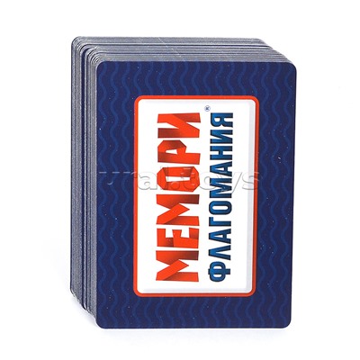 Игра карточная с голосовым помощником. Флагомания. Мемори. 100 карточек