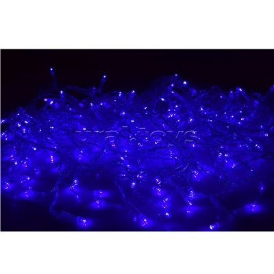 Электрогирлянда светодиодная Бахрома, 6*0,7м, 192 лампы, синий