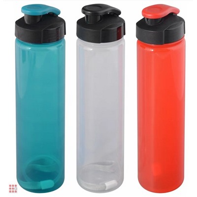 Бутылка для воды и других напитков "HEALTH and FITNESS" 500 мл, цвета в ассортименте