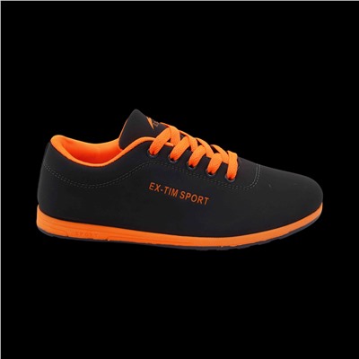 Кроссовки 5014-8 серо оранжевые