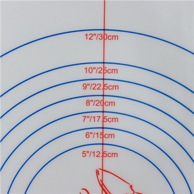 Коврик для выпечки и раскатки теста с разметкой Доляна, армированный, силикон, 60×40.5 см