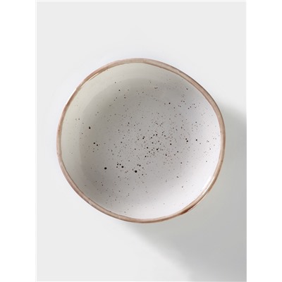 Тарелка Хорекс Punto bianca, 600 мл, d=18.5 см, фарфор, белая