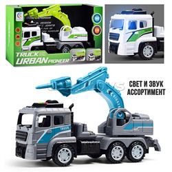 Машина "СтройЛидер" (свет, звук) в коробке