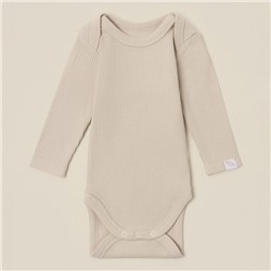 Набор боди 2 шт. SL HOME, рост 80-86 см, бежевый, оливковый