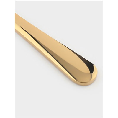 Ножи столовые Доляна «Голд», длина 22 см, набор 6 шт., нержавеющая сталь, золотистые