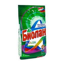 Порошок стиральный "Биолан" Автомат Color, 6000 г