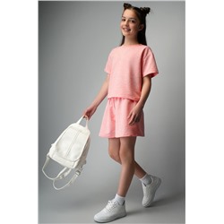 Костюм из футера для девочки оверсайз Happyfox