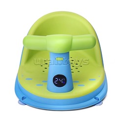 Детский стульчик - сиденье с термометром (зеленый)