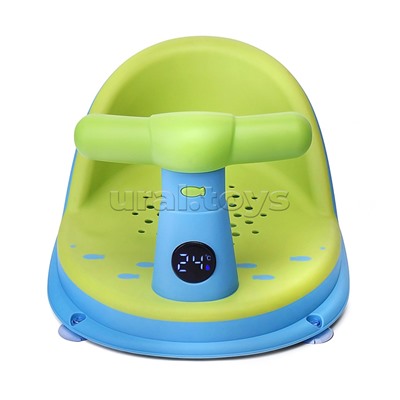 Детский стульчик - сиденье с термометром (зеленый)
