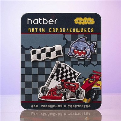 Декоративные наклейки самоклеящиеся (патчи) "В мире приключений" в пак.с европодв. 093511 Хатбер