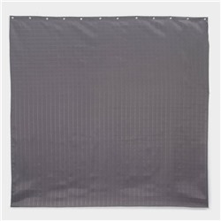 Штора для ванной «Гри Сандре», с люверсами, 180×180 см, полиэстер, коричневая