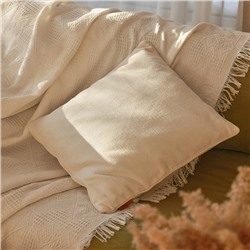 Наволочка декоративная SL Home Organic, 45×45 см, белая